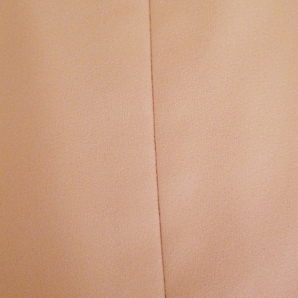 Pale blush pink midi dress with slit. - Picture 7 of 8